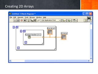 Creating 2D Arrays
 