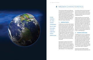 NISAR Science Users’ Handbook NISAR Science Users’ Handbook
This section describes NISAR mission attributes that
are important to the use and interpretation of the data.
The observing strategy attributes include areas of
acquisition, mode of operation, frequency of coverage,
the orbit, and the radar observational capabilities. The
mission operations design and constraints, which can
influence science acquisition planning and execution,
are also described. This design includes NASA and
ISRO’s plans to respond to urgent events.
4.1 OBSERVING STRATEGY
The NISAR mission aims to achieve global coverage of
land where biomass exists, which is nearly everywhere
on land, except the polar areas, full coverage of land
and sea ice at both poles and in mountains, frequent
coverage of land areas that are deforming rapidly, and
regular infrequent global coverage elsewhere to be pre-
pared to respond to events that are unusual, such as
mid-plate earthquakes. Global coverage requirements
for NISAR science are specified in the L1 requirements
(Figure 4-1). Each of the L2 science requirements (list-
ed in Appendix D) specifies a measurement objective,
an accuracy of that measurement, and the area of
interest or target area over which the measurement
must be made.
Science targets are proposed by each of the three
NISAR scientific discipline teams (solid Earth, eco-
systems and cryosphere), in the form of geographical
polygons and nominal radar modes (see Appendix G for
NISAR target maps by each discipline). With these tar-
gets and the L2 measurement accuracy requirements
stated in Appendix D in mind, an observing strategy
can be devised, which takes into account the desired
number and frequency of acquisitions needed in any
given time interval, radar modes to be used, the season
(if relevant), and whether to observe on the ascending
or descending pass or both.
All NASA requirements can be met exclusively with
the NASA-provided L-band radar system. In addition to
the NASA science requirements, ISRO scientists have
specified targets of interest in India and its surrounding
coastal waters. These areas have similar attributes as
those defined by the NASA SDT for global targets. The
ISRO requirements combine L-band and S-band obser-
vations. Operating the L- and S-band radars simul-
taneously will provide unique data and also minimize
mode conflicts over India. However, the programmatic
guideline is to not require simultaneous operation, but
to make it an implementation goal.
4.2 REFERENCE SCIENCE ORBIT
The NISAR observatory will launch on an ISRO Geosyn-
chronous Satellite Launch Vehicle (GSLV) Mark II from
Satish Dhawan Space Center (SDSC) in Sriharikota,
India. Launch services will be provided by ISRO, which
will manage launch vehicle development and provide
all necessary technical documentation. The current
target launch date is January 2022. The baseline orbit
was selected to satisfy scientific and programmatic
requirements. NISAR’s 747-km altitude orbit, consisting
of 173 orbits/cycle, will allow for global coverage every
12 days, as shown in Figure 4-2 and Table 4-1.
During science operations, NISAR will fly within a
diamond-shaped orbital corridor defined for each of the
4 MISSION CHARACTERISTICS
THE NISAR
OBSERVATORY
WILL LAUNCH
ON AN ISRO
GEOSYNCHRONOUS
SATELLITE LAUNCH
VEHICLE MARK II
FROM SATISH
DHAWAN SPACE
CENTER IN
SRIHARIKOTA, INDIA.
27
 