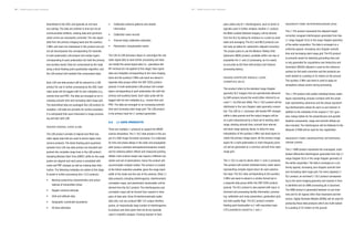 NISAR Science Users’ Handbook NISAR Science Users’ Handbook
downlinked to the GDS, and typically do not have
any overlap. The data are ordered in time but not all
communication artifacts, missing data and synchroni-
zation errors are necessarily corrected. The raw signal
data from the primary imaging band and the auxiliary
5 MHz sub-band are interleaved in this product and are
not yet decomposed into corresponding I/Q channels.
A multi-polarization L0A product will contain layers
corresponding to each polarization (for both the primary
and auxiliary band). Data are compressed by the radar
using a block floating point quantization algorithm, and
the L0A product will maintain this compressed state.
Each L0A raw data product will be reduced to a L0B
product for use in further processing by the SDS. Each
radar pulse will be tagged with its own metadata (e.g.,
receive time and PRF). The data are arranged on an in-
creasing azimuth time and increasing slant range grid.
The downlinked data are packaged into L0A product on
reception. L0A data are primarily for archive purposes;
it is anticipated that users interested in image process-
ing will start with L0B.
RADAR SIGNAL DATA (L0B)
The L0B product consists of aligned and filled raw
radar signal data that are used to derive higher level
science products. The block floating point quantized
samples from L0A raw data product are decoded and
packed into complete range lines in the L0B product.
Sampling Window Start Time (SWST) shifts for the radar
pulses are aligned and each pulse is annotated with
mode and PRF changes as well as missing data infor-
mation. The following metadata are added at this stage
to assist in further processing into L1/L2 products:
• Nominal pulse/chirp characteristics and actual
replicas of transmitted chirps
• Doppler centroid estimate
• Orbit and attitude data
• Geographic coordinate boundaries
• I/Q bias estimates
• Calibration antenna patterns and related
information
• Calibration noise records
• Channel delay calibration estimates
• Polarimetric compensation matrix
The L0A-to-L0B processor aligns or rearranges the raw
radar signal data to ease further processing and does
not modify the actual signal data (i.e., operations like
RFI removal are not applied at this stage). Raw signal
data and metadata corresponding to the main imaging
band and the auxiliary 5 MHz sub-band are stored in
separate data groups within the HDF-EOS5 product
granule. A multi-polarization L0B product will contain
layers corresponding to each polarization (for both the
primary and auxiliary band). Each radar pulse will be
tagged with its own metadata (e.g., receive time and
PRF). The data are arranged on an increasing azimuth
time and increasing slant range grid. The L0B product
is the primary input for L1 product generation.
5.2 L1 DATA PRODUCTS
There are multiple L1 products to support the NISAR
science disciplines. The L1 SLC data product is the out-
put of a SAR image formation processor. It is calibrated
for time and phase delays in the radar and propagation
path (using a standard atmosphere/ionosphere model),
and for antenna pattern effects and measured pointing
offsets. Each science target may require a different res-
olution and set of polarizations, hence the product will
accommodate multiple modes. This product is created
at the fullest resolution possible, given the range band-
width of the mode and the size of the antenna. Other L1
data products, including interferograms, interferometric
correlation maps, and polarimetric backscatter, will be
derived from the SLC product. The interferograms and
correlation maps will be formed from nearest-in-time
pairs of data sets. Given N interferometrically viable
data sets, one can produce N(N-1)/2 unique interfero-
grams, an impractically large number of interferograms
to produce and store given that not all are typically
used in scientific analysis. Forming nearest-in-time
50
pairs yields only N-1 interferograms, each of which is
typically used in further analysis. Another L1 product,
the Multi-Looked Detected imagery, will be derived
from the SLC by taking its modulus on a pixel-by-pixel
basis and averaging. The SLC and MLD products con-
tain look up tables for radiometric ellipsoid correction.
The project plans to use the Medium-fidelity Orbit
Ephemeris (MOE) product, available within one day of
acquisition for L1 and L2 processing, as it is nearly
as accurate as the final orbit product and reduces
processing latency.
RANGE-DOPPLER SINGLE LOOK
COMPLEX (SLC)
This product refers to the standard range-Doppler
geometry SLC imagery that are operationally delivered
by SAR sensors around the world (often referred to as
Level 1.1 by ESA and JAXA). The L1 SLC product will be
distributed in the zero-Doppler radar geometry conven-
tion. The L0B-to-L1 processor will handle PRF changes
within a data granule and the output imagery will be
on a grid characterized by a fixed set of starting slant
range, starting azimuth time, azimuth time interval,
and slant range spacing values, to allow for easy
interpolation of the auxiliary 5 MHz sub-band layers to
match the primary image layers. All the primary image
layers for a multi-polarization or multi-frequency prod-
uct will be generated on a common azimuth time-slant
range grid.
The L1 SLC is used to derive other L1 and L2 products.
This product will contain individual binary raster layers
representing complex signal return for each polariza-
tion layer. The SLC data corresponding to the auxiliary
5 MHz sub-band is stored in a similar format but in
a separate data group within the HDF-EOS5 product
granule. The SLC product is also packed with input, in-
strument and processing facility information; process-
ing, calibration and noise parameters; geolocation grid;
and data quality flags. The SLC product complex
floating point backscatter is β0
with secondary layer
LUTs provided to convert to s0
and g0
.
NEAREST-TIME INTERFEROGRAM (IFG)
The L1 IFG product represents the ellipsoid height
corrected, wrapped interferogram generated from two
L1 range-Doppler SLCs in the range-Doppler geometry
of the earlier acquisition. The data is arranged on a
uniformly spaced, increasing zero-Doppler azimuth
time and increasing slant range grid. The IFG product
is primarily meant for detecting grounding lines and
is only generated for acquisitions over Antarctica and
Greenland. WGS84 ellipsoid is used as the reference
surface for flat earth correction and the products are
multi-looked to a posting of 25 meters on the ground.
The auxiliary 5 MHz sub-band is used to apply an
ionospheric phase screen during processing.
The L1 IFG product will contain individual binary raster
layers representing complex numbers with the ampli-
tude representing coherence and the phase represent-
ing interferometric phase for each co-pol channel. In
addition to the metadata of the original L1 SLC gran-
ules, lookup tables for the perpendicular and parallel
baseline components, range and azimuth offsets are
also included. The interferogram will be flattened to the
ellipsoid. A DEM will be used for fine registration.
NEAREST-TIME UNWRAPPED INTERFERO-
GRAM (UNW)
The L1 UNW product represents the unwrapped, multi-
looked differential interferogram generated from two L1
range-Doppler SLCs in the range-Doppler geometry of
the earlier acquisition. The data is arranged on a uni-
formly spaced, increasing zero-Doppler azimuth time
and increasing slant range grid. For every ingested L1
SLC product, an archived L1 SLC product correspond-
ing to the same imaging geometry and nearest in time
is identified and an UNW processing job is launched.
The UNW product is generated between co-pol chan-
nels and for all regions other than Greenland and Ant-
arctica. Digital Elevation Models (DEMs) will be used for
producing these data products which are multi-looked
to a posting of 25 meters on the ground.
51
 