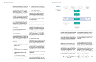 NISAR Science Users’ Handbook NISAR Science Users’ Handbook
deformation along the San Andreas Fault (Jolivet et al.,
2015) and will continue to be updated (with separate
documentation) and openly released on a regular basis.
GIAnT is distributed with implementations of SBAS
(Berardino et al., 2002, Doin et al., 2011) as well as
TimeFun and MInTS (Hetland et al., 2012) techniques.
The approach that will be used for the generation of
NISAR L3 products is akin to the TimeFun technique
(Hetland et al., 2012) implemented in GIAnT and allows
for an explicit inclusion of key basis functions (e.g.,
Heaviside functions, secular rate, etc.) into the InSAR
inversion. There may be a small number of pixels
where the classification is indeterminate. For exam-
ple, at the given incidence angle, it is not possible to
conclusively classify the data. For those cases, the
classification would be Cx,y
=4 or Ck
=4. Figure 6-1
describes the workflow that will be followed for L3
product generation.
The L3 product generation workflow includes the
following consecutive steps:
STACK PREPARATION
In this initial processing step, all the necessary L2
unwrapped interferogram products are gathered, orga-
nized and reduced to a common grid for analysis with
GIAnT. For operational NISAR processing, the following
information from the L2 products are used in the stack
preparation step:
• Unwrapped interferograms (either in radar or
ground coordinates) prepared using the software
(Rosen et al., 2012).
• Corresponding coherence layers (also generated
using ISCE).
• Perpendicular baseline associated with the inter-
ferograms.
• A radar simulation file containing the pixels’
elevation.
• A file containing radar incidence angles.
• Shadow, layover and land/water mask layers
corresponding to the interferograms.
• A processing configuration file that includes pro-
cessing parameters such as coherence thresholds,
flags for applying phase corrections, etc., to allow
for region-specific customization.
• Optional: Atmospheric delay metadata layers.
In the current concept, L2 data will be provided as
coregistered stacks of unwrapped interferograms.
Hence, no separate coregistration is planned during
stack preparation. The output of the stack preparation
step is a self-contained HDF5 product that is handed
off for further processing.
TIMESERIES ESTIMATION AND PARAME-
TERIZATION
The timeseries (i.e., the unfiltered displacement of
each pixel vs. time) is estimated from the processed
stack using an SBAS or similar approach, and then
parameterized. In practice, GIAnT combines the two
steps of SBAS and model-based parameterization. As
we expect high-quality orbital control for NISAR, we
anticipate that the set of interferograms will typically
include all nearest-neighbor (i.e., ~12-day pairs) and
skip-1 interferograms, so the SBAS step will often be
somewhat trivial.
OPTIONAL CORRECTIONS
Phase distortions related to solid Earth and ocean tidal
effects as well as those due to temporal variations in
the vertical stratification of the atmosphere can be
mitigated using the approaches described below. At
this point, it is expected that these corrections will not
be needed to validate the mission requirements, but
they may be used to produce the highest quality data
products. Typically, these are applied to the estimated
time series product rather than to the individual inter-
ferograms since they are a function of the time of each
radar acquisition.
Optional atmospheric correction utilizes the PyAPS
(Jolivet et al., 2011, Jolivet and Agram, 2012) module
within GIAnT for implementing weather model-based
interferometric phase delay corrections. PyAPS is well
58
NISAR L3 product
generation workflow
for solid Earth
F I G U R E 6 - 1
Unwrapped
Interferograms
Coherence
Common
Mask
Metadata
Tidal
Models
Visualization
Model
Dictionary
Weather
Models
Timeseries
Estimation
Stack
Preparation
Timeseries
Estimation
Optional
Corrections
Timeseries
Decomposition
59
documented, maintained and can be freely downloaded
(http://pyaps.googlecode.com; PyAPS is included in
GIAnT distribution). PyAPS currently includes sup-
port for ECMWF’s ERA-Interim, NOAA’s NARR (North
American Regional Reanalysis, National Oceanographic
and Atmospheric Administration) and NASA’s MERRA
(Modern-Era Retrospective Analysis, Goddard Space
Flight Center, NASA) weather models.
Following Doin et al. (2009) and Jolivet et al. (2011),
tropospheric delay maps are produced from atmo-
spheric data provided by Global Atmospheric Models.
This method aims to correct differential atmospheric
delay correlated with the topography in interferometric
phase measurements. Global Atmospheric Models
(hereafter GAMs), such as ERA-Interim (European
Center for Medium-Range Weather Forecast), MERRA
or regional models such as NARR provide estimates
of the air temperature, the atmospheric pressure and
the humidity as a function of elevation on a coarse
resolution latitude/longitude grid. In PyAPS, this 3D dis-
tribution of atmospheric variables is used to determine
the atmospheric phase delay on each pixel of each
interferogram.
For a given GAM dataset, grid points overlapping with
the spatial coverage of the SAR scene are selected.
Atmospheric variables are provided at precise pres-
sure levels. These values are vertically interpolated to
a regular grid between the surface and a reference
altitude, z_ref, above which the delay is assumed to
be nearly unchanged with time (~30,000 m). Then, the
delay function on each of the selected grid points of
the GAM is computed as a function of height. The LOS
single path delay (δL)s
LOS
s
(z) at an elevation z is given
by (Doin et al., 2009, Jolivet et al., 2011):
δLLOS
S
(z) =
10−6
cos(θ)
k1
Rd
gm
P z
( )− P zref
( )
( )+ k2
−
Rd
Rv
k1
⎛
⎝
⎜
⎞
⎠
⎟
e
T
+ k3
e
T 2
⎛
⎝
⎜
⎞
⎠
⎟ dz
z
zref
∫
⎧
⎨
⎪
⎩
⎪
⎫
⎬
⎪
⎭
⎪
(6.1-1)
 