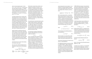 NISAR Science Users’ Handbook NISAR Science Users’ Handbook
using the appropriate LOS vector. Equation 6.1-3 can
be solved as a conventional weighted LSQ problem
for the maximum likelihood model, where the L2 norm
of the weighted misfit is minimized (e.g., Aster et al.,
2018):
				 (6.1-4)
Here, the data covariance matrix, Cd
, is constructed
using the empirical estimate of correlation from each
contributing interferogram over the appropriate subset
of pixels (i.e., masking out water bodies and regions
that are decorrelated, such as agricultural fields) and
superscript T denotes matrix transpose. Only pixels that
are coherent in most interferograms are used as input
to the construction of Cd
. The solution for this overde-
termined minimization problem can be written as
(6.1-5)
where
(6.1-6)
The full covariance on the estimated parameters, Cm
,
can be estimated from
(6.1-7)
With this formulation, we can obtain GPS and InSAR
velocity estimates and their formal uncertainties (in-
cluding in areas where the expected answer is zero).
VALIDATION PROCEDURE FOR NISAR SOLID
EARTH L2 REQUIREMENTS
Once displacement parameters are derived from GNSS
(mest
,GNSS) and InSAR (mest
,InSAR) via equations (6.1-
2) through (6.1-7), two complementary approaches
(here referred to as A and B) can be used to validate
the L2 requirements discussed in this document. Both
approaches are needed to understand the limits of
performance as completely as possible given existing
limitations on resources and the distribution of GNSS
networks.
which includes a constant offset (a), velocity (v), and
amplitudes (cj
) and phases (ϕj
) of annual (ω1
) and
semiannual (ω2
) sinusoidal terms. Where needed we
can include additional complexity, such as coseismic
and postseismic processes parameterized by heaviside
(step) functions H and postseismic functions F (the
latter typically exponential and/or logarithmic). B⊥
(t), R,
θ, and Δz are, respectively, the perpendicular com-
ponent of the interferometric baseline relative to the
first date, slant range distance, incidence angle and
topography error correction (e.g., Fattahi and Amelung,
2013) for the given pixel.
This parameterization of ground deformation has a long
heritage in geodesy, particularly in analysis of GNSS
time series as well as more recently with InSAR data
(e.g., Blewitt, 2007, Hetland et al., 2012, Agram et al.,
2013). For validation purposes, we will perform the
same parameterization on any lowpass-filtered GNSS
time series used in the analysis, after projecting the
GNSS into the InSAR line of sight.
Thus, given either an ensemble of interferograms or
the output of SBAS (displacement vs. time), the LSQ
problem can be written as
(6.1-3)
where G is the design matrix (constructed out of the
different functional terms in Equation 6.1-2 evaluated
either at the SAR image dates for SBAS output, or
between the dates spanned by each pair for interfer-
ograms), m is the vector of model parameters (the
coefficients in Equation 6.1-2) and d is the vector of
observations. For GNSS time series, G, d, and m, are
constructed using values evaluated at single epochs
corresponding to the GNSS solution times, as for SBAS
InSAR input. For comparison with InSAR observations,
the 3D GNSS time series are projected to the radar LOS
Gm = d
where θ is the local incidence angle, Rd
= 287.05
J kg−1
K−1
and Rd
= 287.05 J kg−1
K−1
are the dry air and
water vapor specific gas constants, gm
is a weighted
average of the gravity acceleration between z and zref
, P
is the dry air partial pressure in Pa, e is the water vapor
partial pressure in Pa, and T is the temperature in K.
The constants are k1
= 0.776 K Pa−1
, k2
= 0.716 K Pa−1
,
and k3
= 3.75 ∙ 103
K2
Pa−1
.
The absolute atmospheric delay is computed at each
SAR acquisition date. For a pixel ai
at an elevation z at
acquisition date i, the four surrounding grid points are
selected and the delays for their respective elevations
are computed. The resulting delay at the pixel ai
is then
the bilinear interpolation between the delays at the
four grid points. Finally, the absolute delay maps of the
InSAR partner images are combined to produce the dif-
ferential delay maps used to correct the interferograms.
Details and validation of the PyAPS approach are avail-
able in Doin et al. (2009) and Jolivet et al. (2012).
Optional corrections for solid Earth and ocean-tide
loadings will be done using the SPOTL model (Agnew,
2012). To facilitate an accurate representation of ocean
tides, SPOTL provides access to a collection of global
and regional ocean models and allows for an easy
combination of these models. It also includes methods
to convert computed loads into harmonic constants,
and to compute the tide in the time domain from these
constants.
DECOMPOSITION OF INSAR TIME SERIES
INTO BASIS FUNCTIONS
Given a time series of InSAR LOS displacements, the
observations for a given pixel, U(t), can be parameter-
ized as:
		
												
60
(6.1-2)
U(t) = a + vt
+c1
cos ω1
t − φ
( )1
+ c2
cos ω2
t − φ2
( )
+ hj
+ fj
Fj
t − tj
( )
( )H t − tj
( )+
B⊥
(t)
Rsinθ
Δz + residual
j=1
Neq
∑
A: GNSS-InSAR direct comparison: Here parameterized
time series from InSAR and GNSS are compared, across
the length scales described in the L2 requirements.
Gradients of the relevant time series parameters (i.e.,
velocity, v) are calculated between all possible pairs of
cGPS locations within a validation region, resulting in
the vectors Δmest,GNSS
and Δmest,InSAR
. For all these pairs,
unpaired two-sample t-tests (Snedecor and Cochran,
1989) are performed to test the null hypothesis that the
two estimates with their respective errors are from the
same population. These tests are performed at the 95%
confidence level.
B: InSAR residual analysis: Using only InSAR data, the
residuals w are analyzed, calculated by subtracting
the estimated displacement model mest,InSAR
from the
observations d,
(6.1-8)
Empirical structure functions, Sw
, is calculated from the
residuals w for a subsequent analysis of signal noise as
a function of spatial scale. We define the semivariogram
S as the variance of the difference between two points
separated by distance r,
(6.1-9)
such that the covariance between two points corre-
sponds to:
				 (6.1-10)
where σ2
is the variance of the noise within the data set
(Williams et al., 1998).
To calculate Cn
(r) for a residual (w), w is first detrended
at the scale of the full imaging swath (~240 km) to
meet the stationarity assumption inherent to covariance
theory. To detrend, a linear plane is fitted and removed
S(r) = E f x
( )− f x − r
( )
( )
2
⎡
⎣
⎢
⎤
⎦
⎥
Cn
r
( )= σ 2
−
S r
( )
2
61
C
m d – Gm d – Gm
minϕ ( ) = ( )
T
d
−1
( )
mest
= −
d
G g
⎡
⎣ ⎤
⎦
− =
G g ⎡
⎣ ⎤
⎦
− = G
T
Cd G
–1
G
T
Cd G
–1 –1
Cm
= G−g
Cd
G−gT
G–g
Cd
G–gT
Cm
Cm
= G−g
Cd
G−gT
Gmest,InSAR – d
w
 