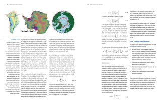 NISAR Science Users’ Handbook NISAR Science Users’ Handbook
Example of the types of Level 3
products that will be produced
for the cryosphere using the
algorithms described in this
document. (Left) Greenland
example with slow moving interior
velocity and fast moving glaciers
derived from ALOS PALSAR and
RADARSAT-1 tracks. (Middle)
Antarctic with ice sheet interior
and fast ice streams example
from RADARSAT-2, ALOS PALSAR,
Envisat ASAR and ERS-1/2 tracks
using speckle tracking. Latitudes
from the pole to red line in each
image will not be observed with
the left-looking mission. Errors
in these maps do not meet
NISAR requirements. With 30+
acquisitions a year along each
track and phase data, NISAR will
meet its stated requirements.
(Right) Coverage at the north pole.
Because NISAR will be left-look-
ing the northernmost part of
Greenland will not be imaged. Sea
ice outside the red circle will be
imaged, but not inside.
F I G U R E 6 - 1 3 In producing such a mosaic, the algorithm proceeds
by looping over the images to be mosaicked. If an es-
timate is being derived using data from along a single
track (i.e., azimuth offsets are used), the algorithm next
identifies where the corresponding region in the output
grid lies, and loops over the corresponding points in
the output grid. It then interpolates the relevant offset
or phase data from the source image, which is in radar
coordinates. Where this interpolation is successful and
there are valid data, the velocity components, vx
and
vy
, are determined using Equations 6.6-10, 6.6-13, and
6.6-14. At each point, the algorithm uses phase data
if available for the range component, and if not, then
range-offset data. After looping through all points in the
sub-region of output grid, the algorithm proceeds to the
next image.
Where crossing orbits are used, the algorithm cycles
through all of the descending (arbitrarily decided;
ascending first will work just as well) images. For each
of these descending images, the program then loops
over all of the ascending images to determine if there
is overlap. If there is overlap, then the code identifies
where the region of overlap falls in the output grid.
Next, the algorithm loops over these output points
and computes the surface-parallel-flow approximated
velocities using Equation 6.6-15, using either phase or
range-offset data. Above we have assumed that where
phase data are available, they are available for both
ascending and descending passes and, if not, then
range-offset data are available for both passes. There
can be cases, however, where range-offset data only
are available from one track direction and phase data
from the other. In this case, there is nothing to preclude
using Equation 6.6-15 with range-offset from one track
direction and phase data from the other.
As just described, for each pair or crossing pair the
algorithm estimates, vx
and vy
, at each point in the
output grid. For coastal velocities, there may only be a
single estimate for most points in the output grid. By
contrast, for annual velocities, thirty or more indepen-
dent estimates may be averaged for each point in the
final output. Thus, as each point estimate is derived
using image pairs, the individual estimates are weight-
ed by wx
and wy
, summed in an output buffer. The final
velocity estimate in the x-direction is derived from N
individual estimates given by
and a similar expression applies for vy
. Note fi
is an
additional feathering weight as described below. If we
assume the errors are unbiased (zero mean), then the
weights must sum to one. In this case and assuming
the individual estimates are independent, the minimum
error (σx
2
) is given by fi
=1 and weights
98
If feathering (see below) is applied (fi
≠1) then
In practice, the mosaicking algorithm doesn’t know
how many estimates are available at any given point
in the output grid. As a result, it weights each estimate
vx,i
by fi
/σ2
x,i
and sums the result in the output buffer.
At the same time, a separate buffer is maintained and
the weights are summed . When all data are
included in the mosaic, the weighted average is com-
pleted by normalizing the final result by the summed
weights.
The error estimate for the weighted average is given by
As a result, error estimates are cumulated by summing
fi
/σ2
x,i
in error buffer, and the results are normalized as
indicated in Equation 6.6-22.
FEATHERING
While the weighting method described above is
designed to achieve a minimum variance estimate, it
may be sub-optimal with respect to other factors. In
particular, a discontinuity at a data-take boundary is
a non-physical result and can lead to problems when
attempting model inversions. As a result, additional
weighting is employed to “feather” the data and redis-
tribute local errors over a wider range. This additional
weighting function is used to apply a linear taper from
the edge of the data to some distance from the edge.
This is accomplished by applying a distance transform
that gives the distance, d, at any point in the interior
to the nearest point on the image edge. The feathering
function is then given by
This is similar to the feathering scheme used for the
SRTM mosaicking. Note the distance transform is
applied to the source data, so the feather length, fl
, is in
radar coordinates. This function is applied as indicated
by Equation 6.6-19.
As an example, if the feather length is 20, then pixels
on the edge are weighted by 0, pixels within 20 pixels
of the edge are weighted linearly with distance from
the edge over a range from 0 to 1, and interior pixels by
1. The feathering weights are used to update the initial
weights in the temporary buffers, and the results are
added to the weight buffers as indicated in Equation
6.6-19.
6.6.3 Planned Output Products
The Science Team shall produce the following ice-sheet
demonstration/validation products:
• Ice sheet velocity products at time scales of 12
days to a year for validation purposes. Examples of
such products are velocity maps covering the GPS
validation sites, areas that overlap with coverage
provided by other sensors, and regions of ice-free
stationary areas (e.g., bedrock outcrops).
• Differential tidal displacement maps to validate
grounding line requirements.
• Velocity estimates to validate the mountain glacier
measurement goals.
• A limited set of demonstration products within
budgetary limitations.
These products are designed to validate the L2 require-
ments, but not to completely fulfill them. While data will
be collected to meet the requirements throughout the
mission, the bulk of the processing to fully meet the
requirements will be carried out by the scientific com-
munity at large, with funding external to the project.
vx
= fi
wx,i
vx,i
i=1
N
∑
wx,i
=
1
σ x,i
2
1
σ x,i
2
i=1
N
∑
⎛
⎝
⎜
⎞
⎠
⎟
−1
fi
wx,i
=
fi
σ x,i
2
fi
σ x,i
2
i=1
N
∑
⎛
⎝
⎜
⎞
⎠
⎟
−1
99
6.6-19
σ x
2
= fi
wx,i
σ x,i
2
=
fi
σ x,i
2
i=1
N
∑
⎛
⎝
⎜
⎞
⎠
⎟
i=1
N
∑
−2
fi
σ x,i
2
i=1
N
∑ .
6.6-21
6.6-20
6.6-22
6.6-23
f d
( )=
d
fl
0 ≤ fl
≤1
1 fl
≥1
.
⎧
⎨
⎪
⎩
⎪
⎪
fi
σ x,i
2
i=1
N
∑
⎛
⎝
⎜
⎞
⎠
⎟
 