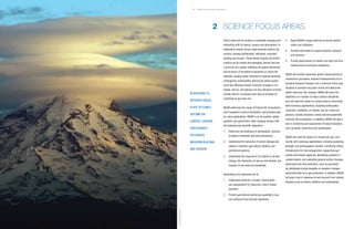 NISAR Science Users’ Handbook NISAR Science Users’ Handbook
Earth’s land and ice surface is constantly changing and
interacting with its interior, oceans and atmosphere. In
response to interior forces, plate tectonics deform the
surface, causing earthquakes, volcanoes, mountain
building and erosion. These events shaping the Earth’s
surface can be violent and damaging. Human and nat-
ural forces are rapidly modifying the global distribution
and structure of terrestrial ecosystems on which life
depends, causing steep reductions in species diversity,
endangering sustainability, altering the global carbon
cycle and affecting climate. Dramatic changes in ice
sheets, sea ice, and glaciers are key indicators of these
climate effects. Increasing melt rates of landfast ice
contribute to sea level rise.
NISAR addresses the needs of Solid Earth, Ecosystems,
and Cryospheric science disciplines, and provides data
for many applications. NISAR is an all-weather, global
geodetic and polarimetric radar-imaging mission with
the following key scientific objectives:
1. Determine the likelihood of earthquakes, volcanic
eruptions, landslides and land subsidence;
2. Understand the dynamics of carbon storage and
uptake in wooded, agricultural, wetland, and
permafrost systems;
3. Understand the response of ice sheets to climate
change, the interaction of sea ice and climate, and
impacts on sea level rise worldwide.
Applications key objectives are to:
1. Understand dynamics of water, hydrocarbon,
and sequestered CO2
reservoirs, which impact
societies;
2. Provide agricultural monitoring capability to sup-
port sufficient food security objectives;
3. Apply NISAR’s unique data set to hazard identifi-
cation and mitigation;
4. Provide information to support disaster response
and recovery;
5. Provide observations of relative sea level rise from
melting land ice and land subsidence.
NISAR will provide systematic global measurements to
characterize processes, frequent measurements to un-
derstand temporal changes, and a minimum three-year
duration to estimate long-term trends and determine
subtle rates and rate changes. NISAR will serve the
objectives of a number of major science disciplines
and will meet the needs of a broad science community
with numerous applications, including earthquakes,
volcanoes, landslides, ice sheets, sea ice, snow and
glaciers, coastal processes, ocean and land parameter
retrieval, and ecosystems. In addition, NISAR will play a
role in monitoring and assessment of natural disasters
such as floods, forest fires and earthquakes.
NISAR will meet the needs of a broad end-user com-
munity with numerous applications, including assessing
geologic and anthropogenic hazards, monitoring critical
infrastructure for risk management, supporting agri-
culture and forestry agencies, identifying pollution in
coastal waters, and evaluating ground surface changes
associated with fluid extraction, such as groundwa-
ter withdrawal during droughts or elevation changes
associated with oil or gas production. In addition, NISAR
will play a role in response to and recovery from natural
disasters such as floods, wildfires and earthquakes.
2 SCIENCE FOCUS AREAS
IN RESPONSE TO
INTERIOR FORCES,
PLATE TECTONICS
DEFORM THE
SURFACE, CAUSING
EARTHQUAKES,
VOLCANOES,
MOUNTAIN BUILDING,
AND EROSION.
5
Jesse
Kelpszas/Shutterstock
 