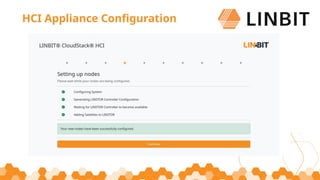 22
HCI Appliance Configuration
 