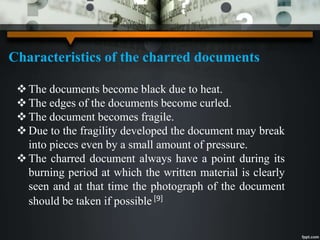 Charred documents | PPTX