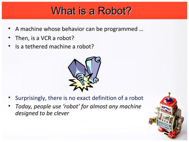 BASICS and INTRODUCTION of ROBOTICS | PPT