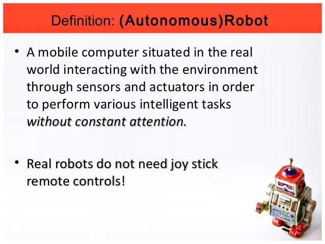 autonomous robot meaning