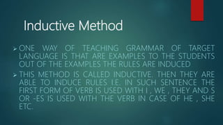 Inductive & deductive method ppt | PPTX