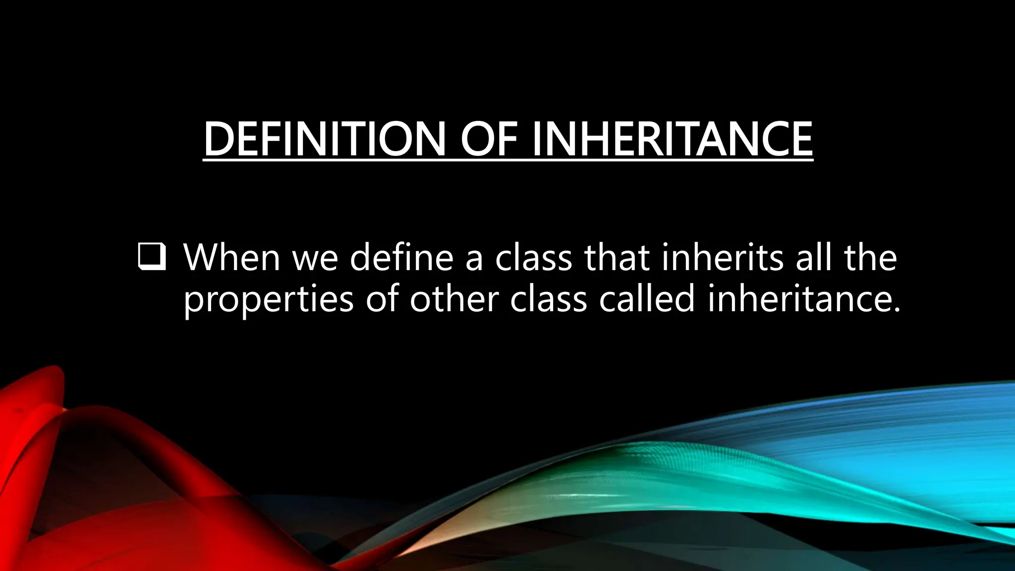 INHERITANCE ppt of python.pptx & PYTHON INHERITANCE PPT | PPT