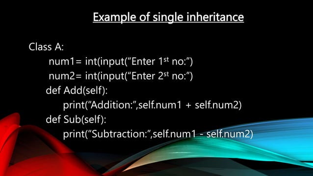 INHERITANCE ppt of python.pptx & PYTHON INHERITANCE PPT | PPT