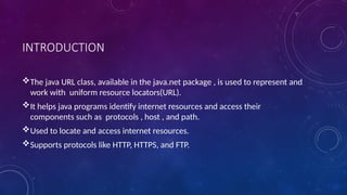 nisha presentation for url classes in java | PPTX