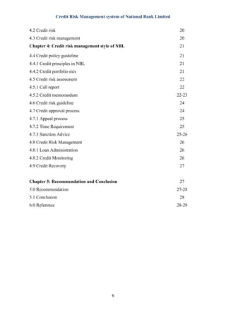 Report on Credit risk management | PDF