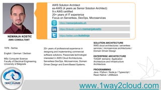 Developing Java Applications in AWS | PPTX