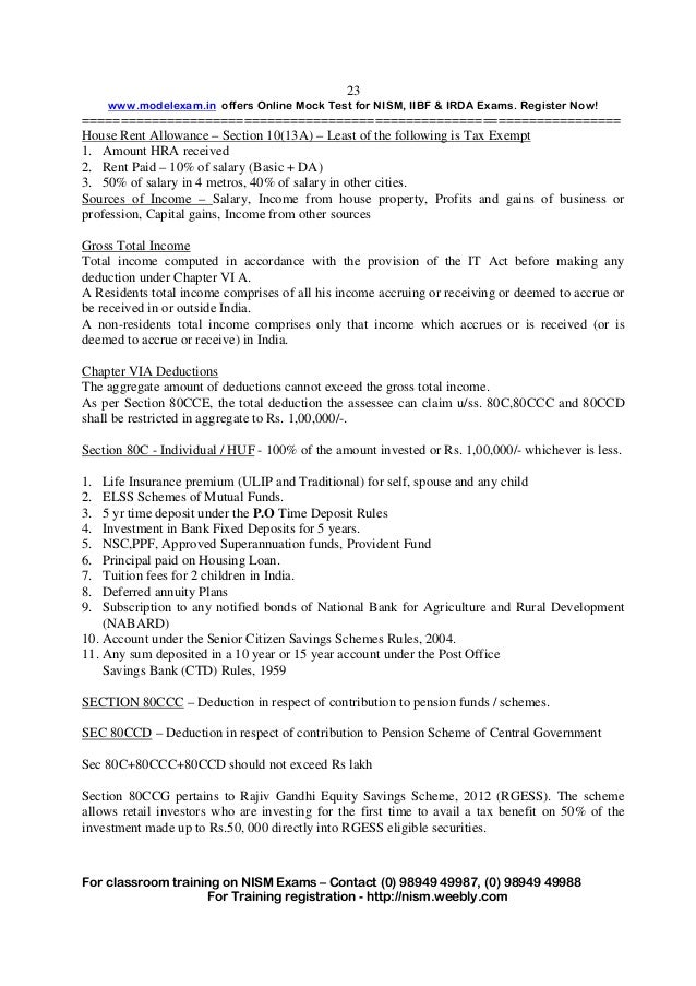 NISM INVESTMENT ADVISOR LEVEL1