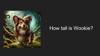 How tall is Wookie?
 