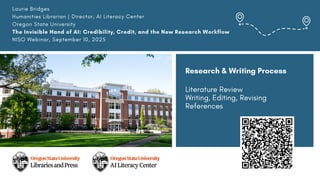 Bridges "The Invisible Hand of AI: Credibility, Credit, and the New Research Workflow"