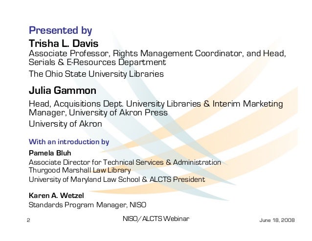 Wetzel Bluh Gammon And Davis Demystifying Library Standards - 