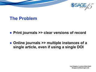 Journal Article Versioning