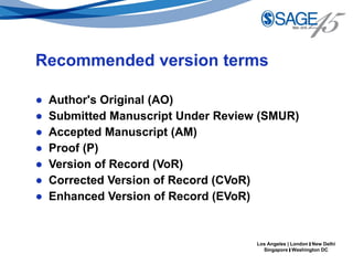 Journal Article Versioning