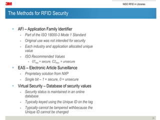 Afi Rafid NISO Webinar: RFID Systems in Libraries Part 2: Standards | PPTX