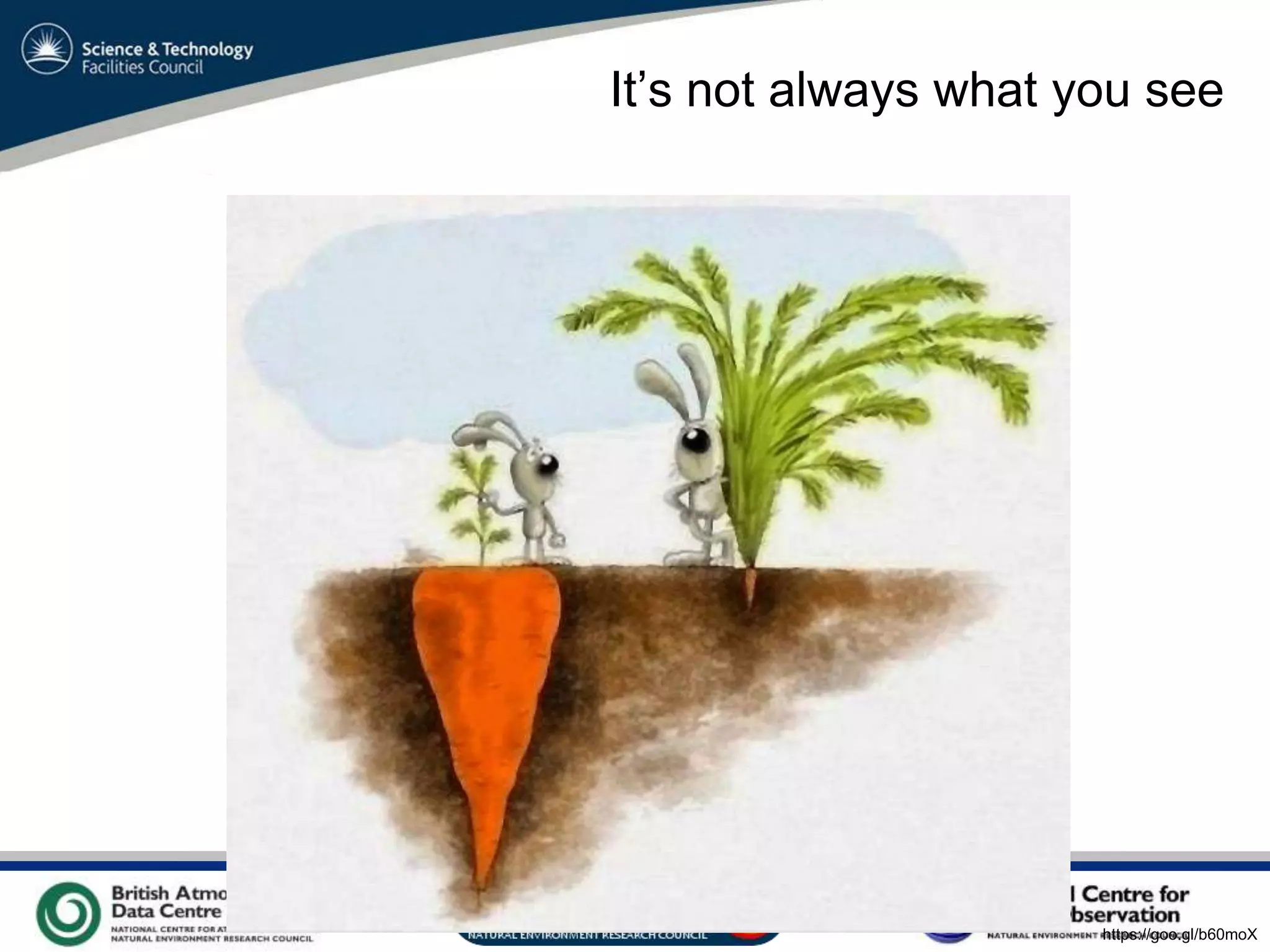 VO Sandpit, November 2009
https://goo.gl/b60moX
It’s not always what you see
 