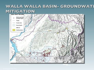 WALLA WALLA BASIN- GROUNDWATER MITIGATION Map: Department of Ecology 