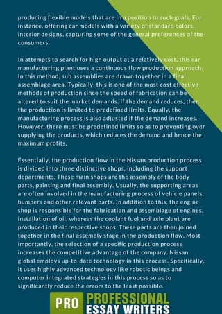 Nissan Case Study Analysis Sample | PDF