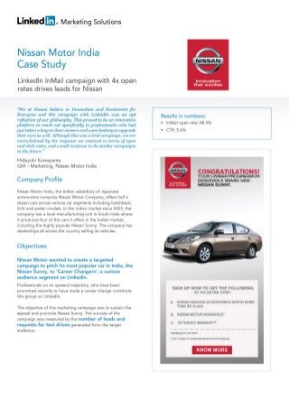 Nissan Case Study: LinkedIn Helps Nissan India Put Professionals in the Driver’s Seat