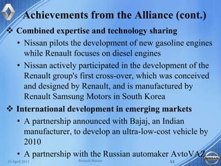 Achievements from the Alliance (cont.)Combined expertise and technology sharing