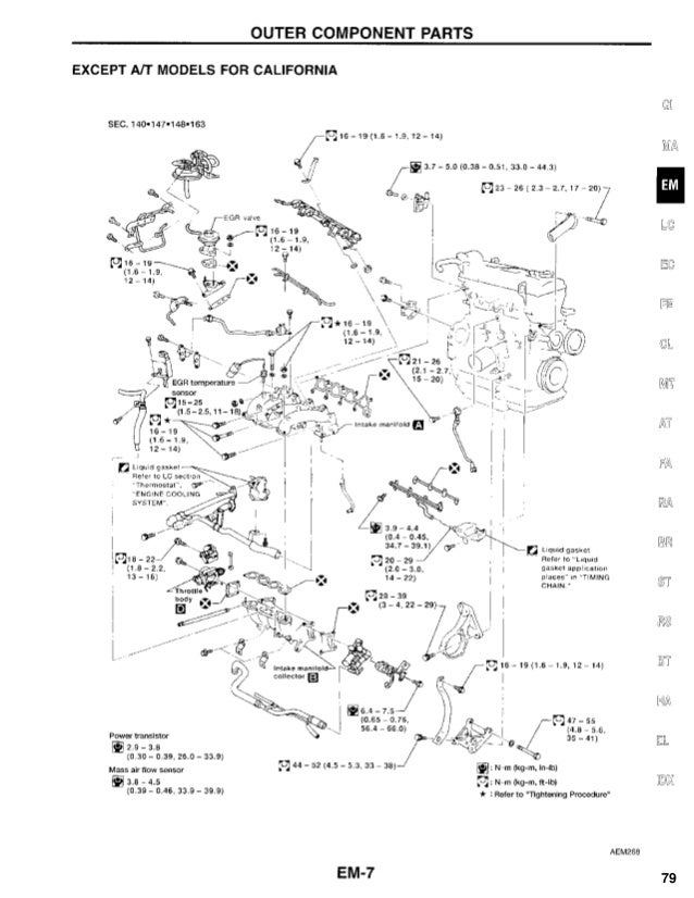 Nissan altima 1997 service repair manual
