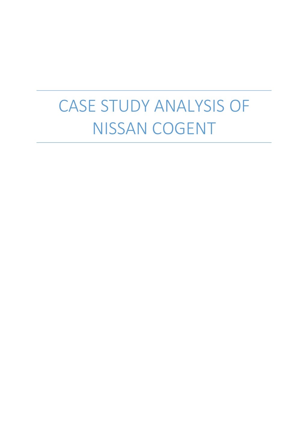 Nissan cogent case study 06 picture