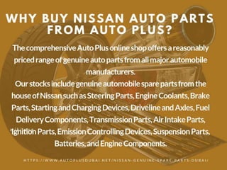 Nissan genuine spare parts | PPT