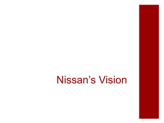 Nissan’s Vision
 