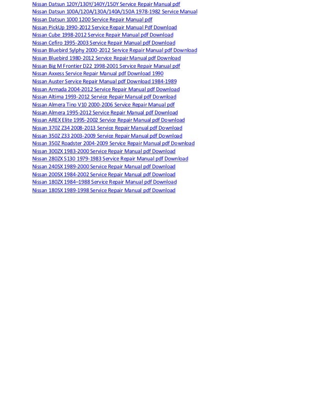 Nissan note 2004 2012 service repair manual pdf download