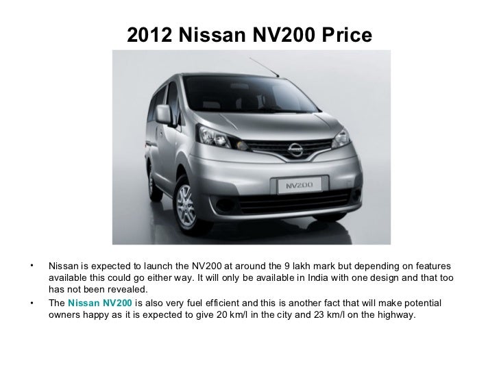 nv200 price