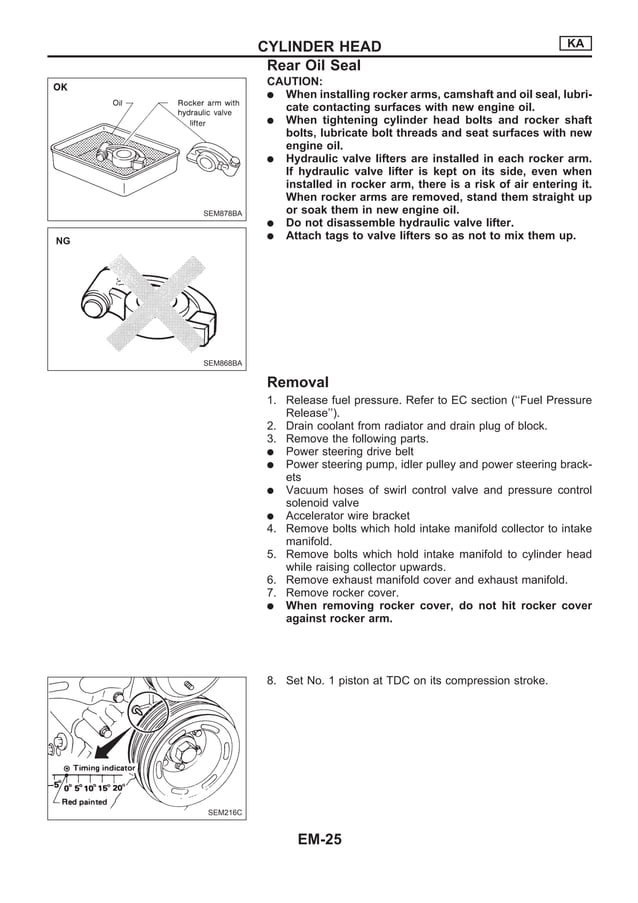 Nissan qd32 engine_service_manual | PDF