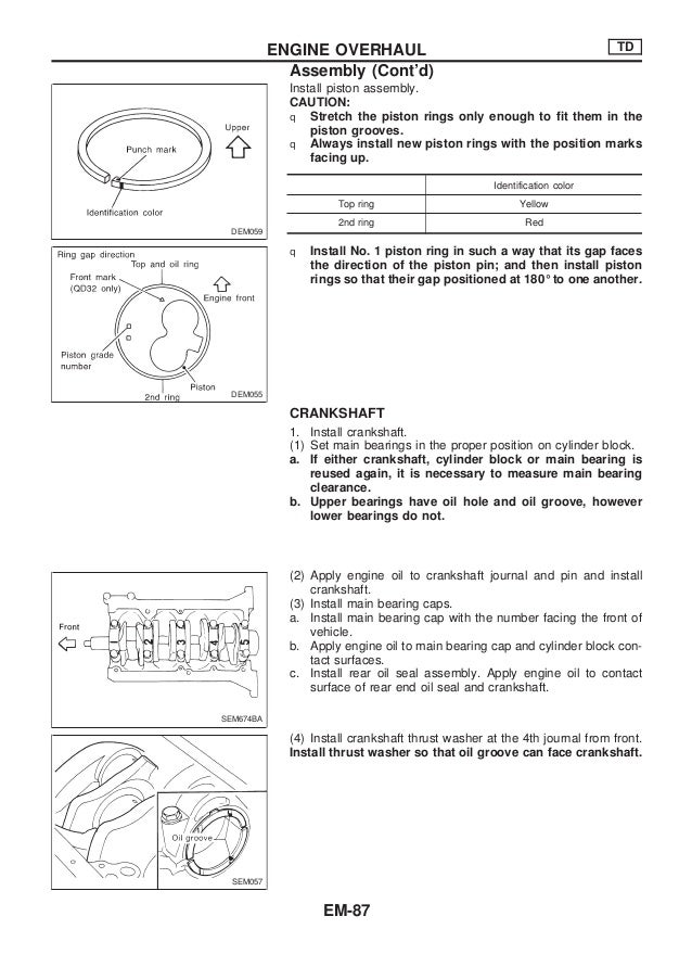 Nissan qd32 engine_service_manual