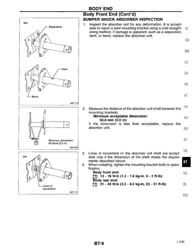 Nissan quest 1998 service repair manual