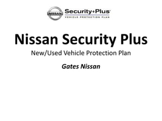 Nissan security plus