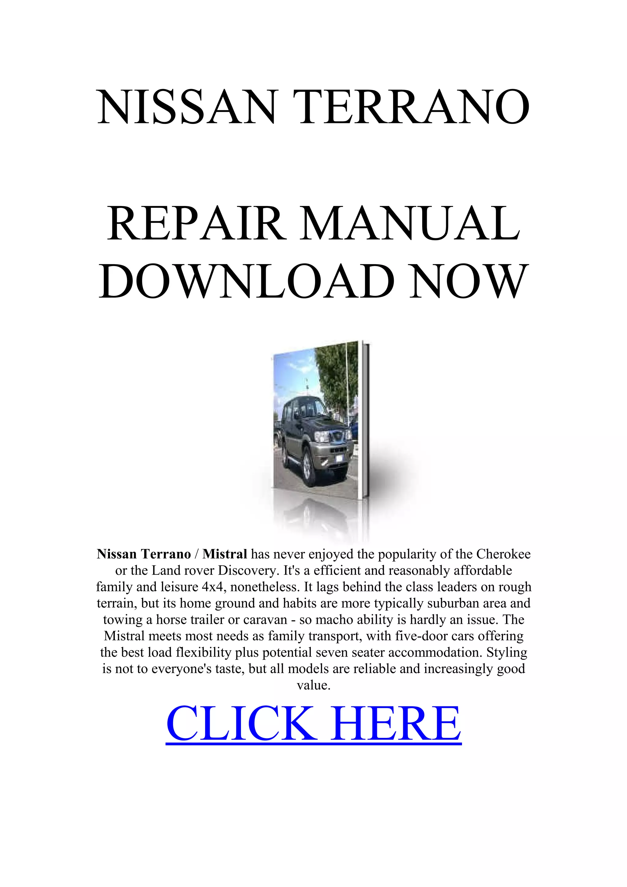 Nissan terrano 2.7 | PDF