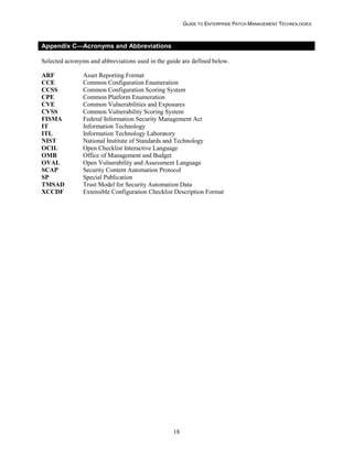 NIST Patch Management SP 800-40 Rev 3 | PDF