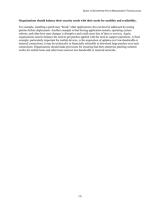 NIST Patch Management SP 800-40 Rev 3 | PDF
