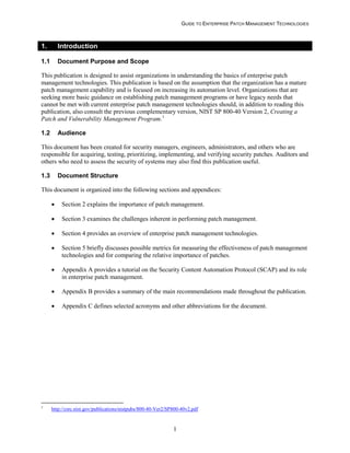 NIST Patch Management SP 800-40 Rev 3 | PDF