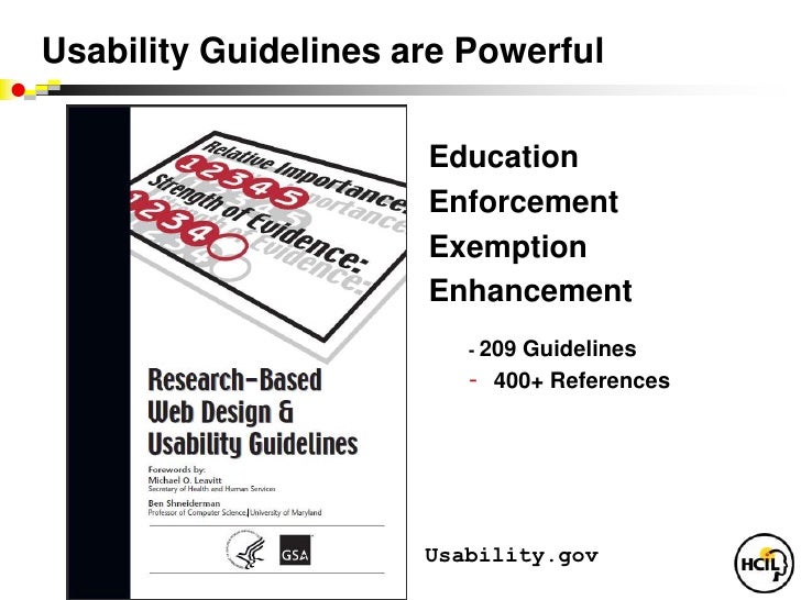 Evidencebased Usability Guidelines for Promoting Safety and Efficacy