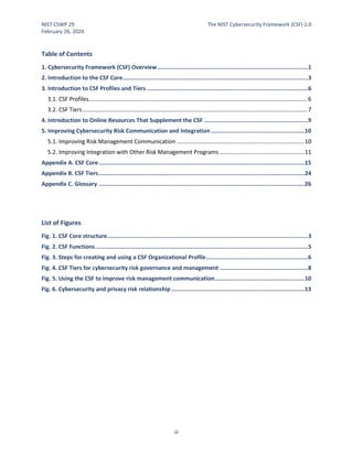 Framework Appendix National Institute of Standards and Technology (NIST) Cybersecurity ...