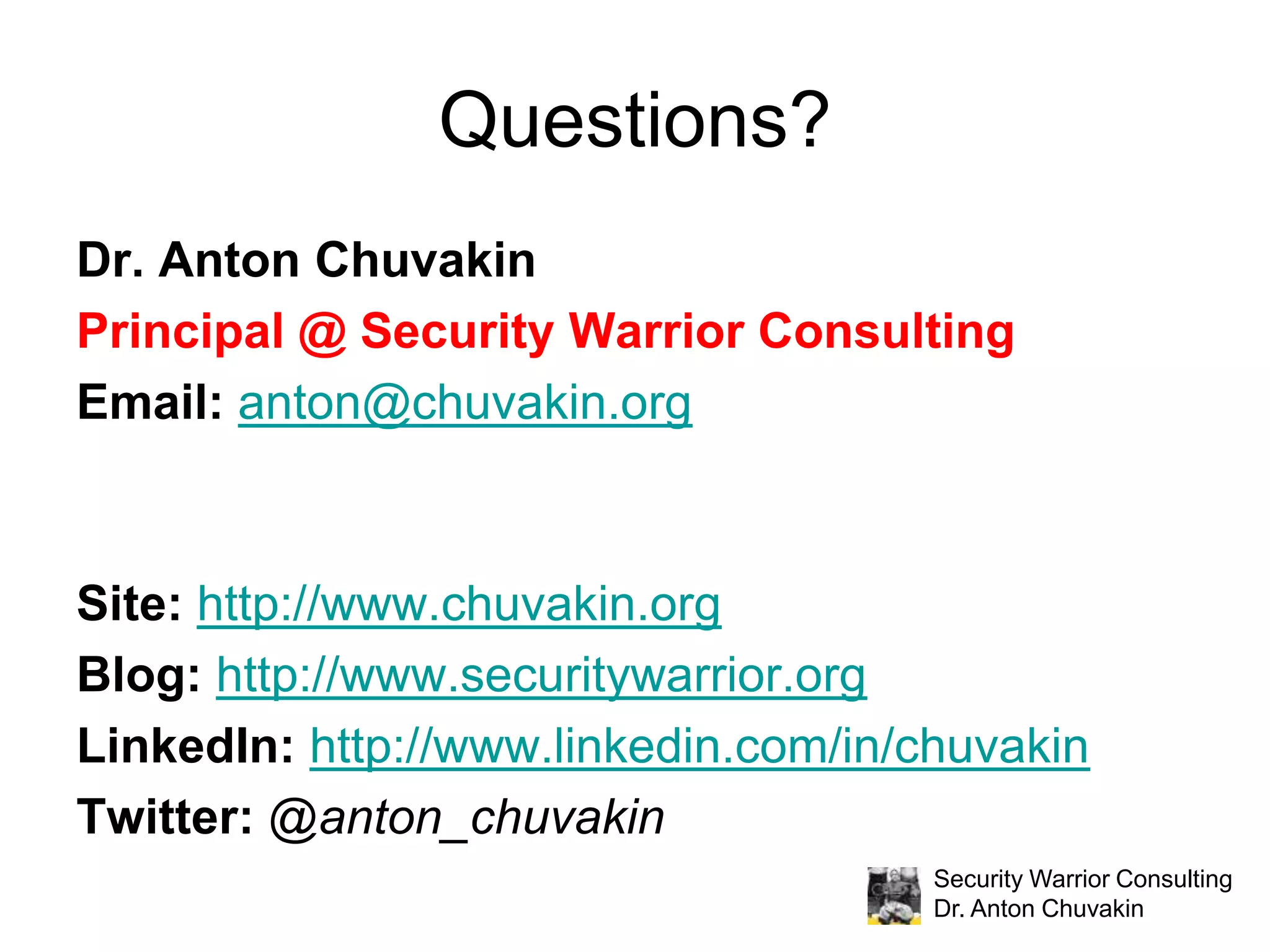 Old, Dead and Vendor Log StandardsVendor “standard” efforts:CBE - IBM