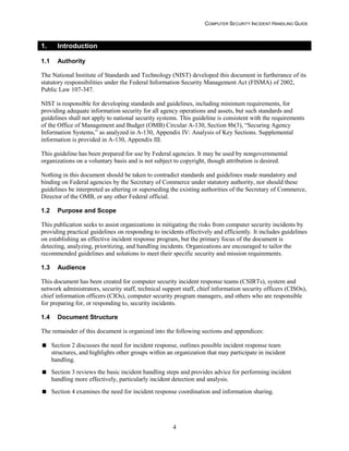 Computer Security Incident Handling Guide | PDF