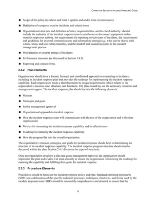 Computer Security Incident Handling Guide | PDF