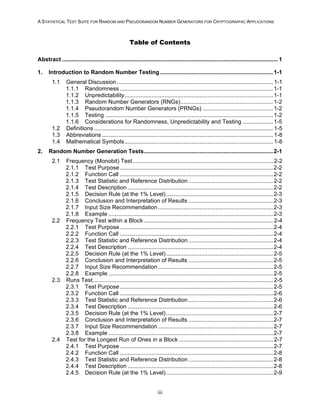 NIST Special Publication 800-22 revision 1a | PDF