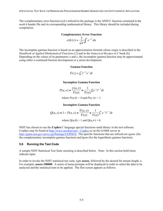 NIST Special Publication 800-22 revision 1a | PDF